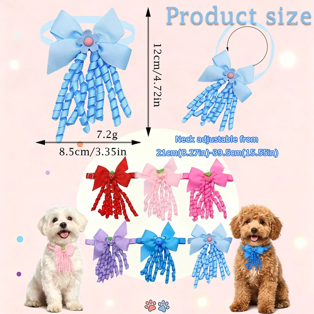 Lazos ajustables con diseño de frutas para perros y gatos de verano - imagen 3