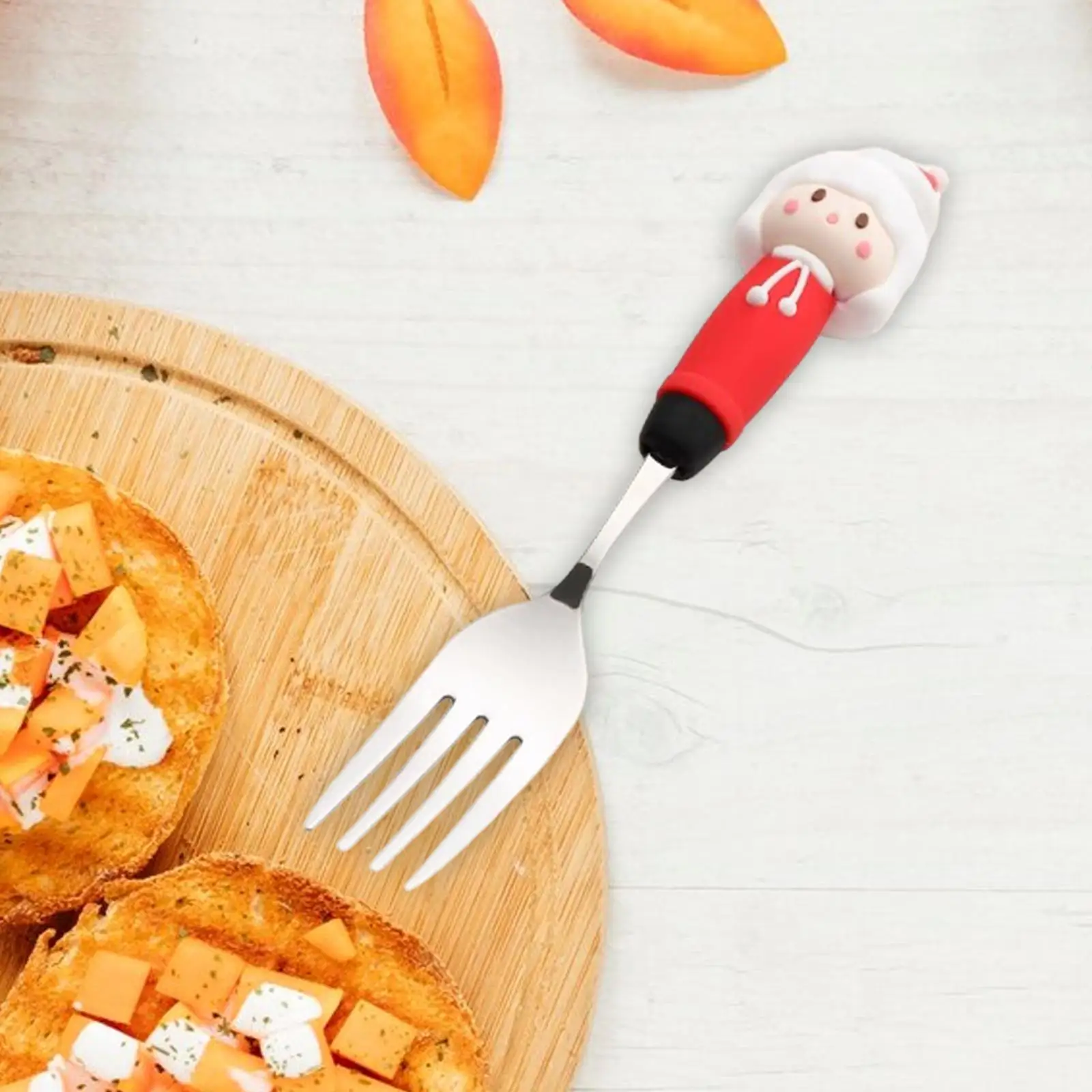 Juego de Cubiertos Navideños de Acero Inoxidable – Vajilla Elegante para Postre - imagen 4