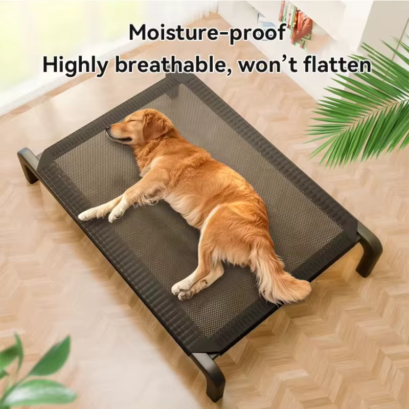 Cama plegada y lista para transportar