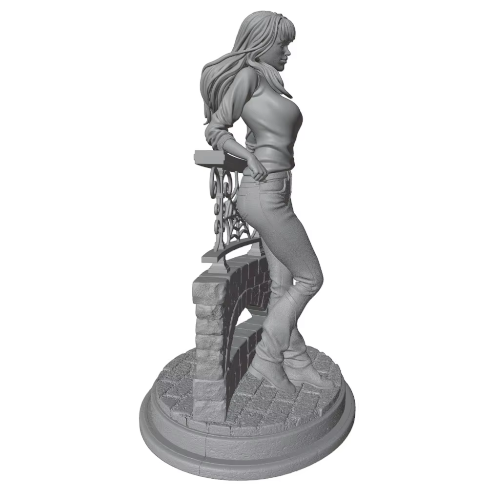 Kit Figura Resina Chica Sexy 75mm – Miniatura GK Impresa en 3D sin Montar