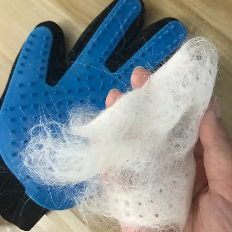 Guante de aseo de silicona suave para gatos y perros, quita pelo - imagen 2