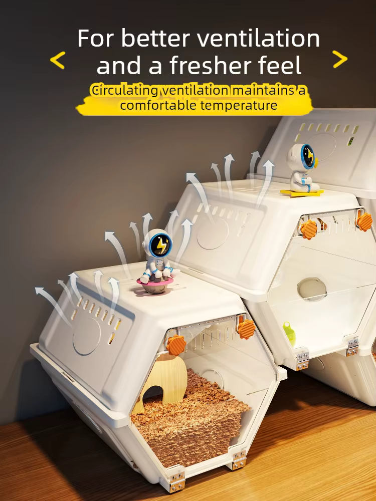 Jaula para hámster DIY creativa: villa transparente interior - imagen 5