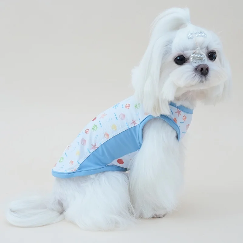 Chaleco oceánico en perro