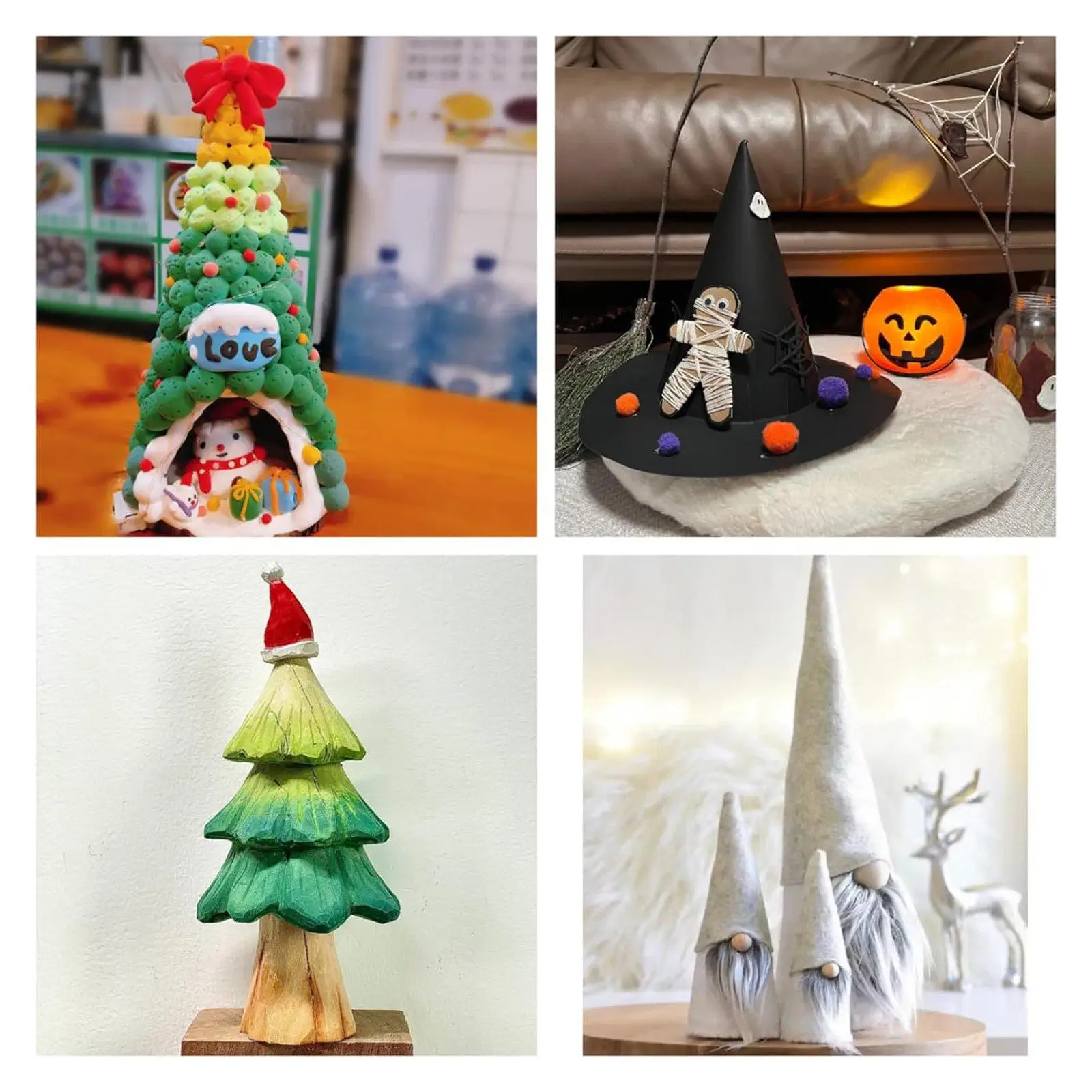 Conos de papel para decoración interior