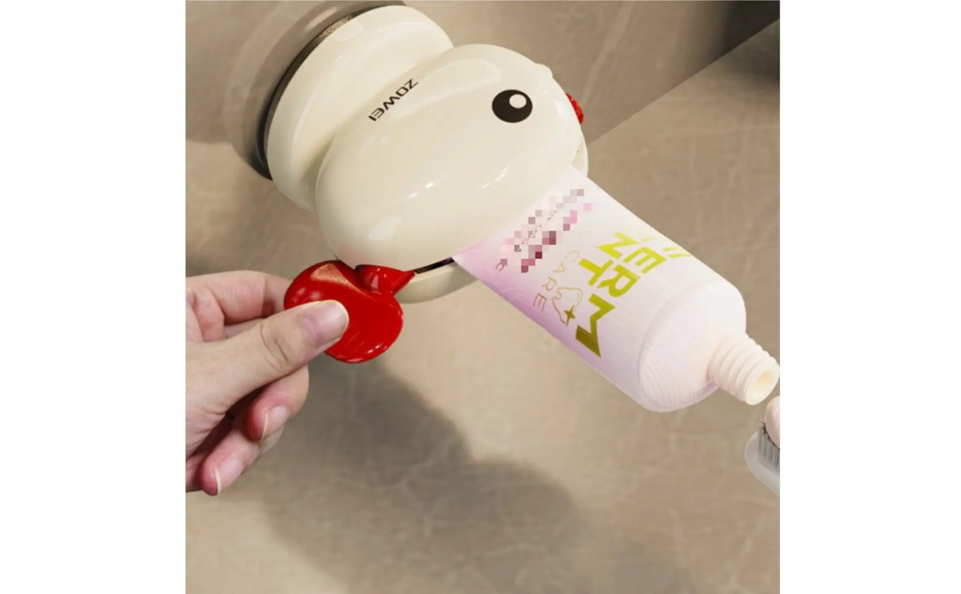Mecanismo dispensador para dosificar pasta en tubo