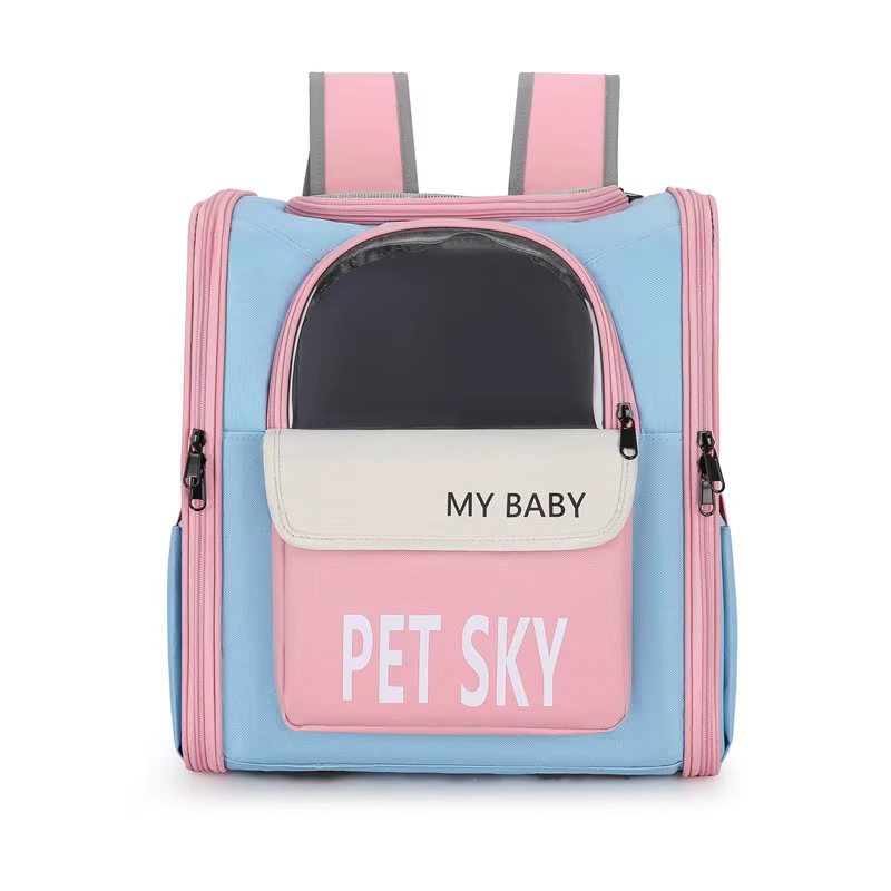 Mochila de transporte plegable y transpirable para gatos