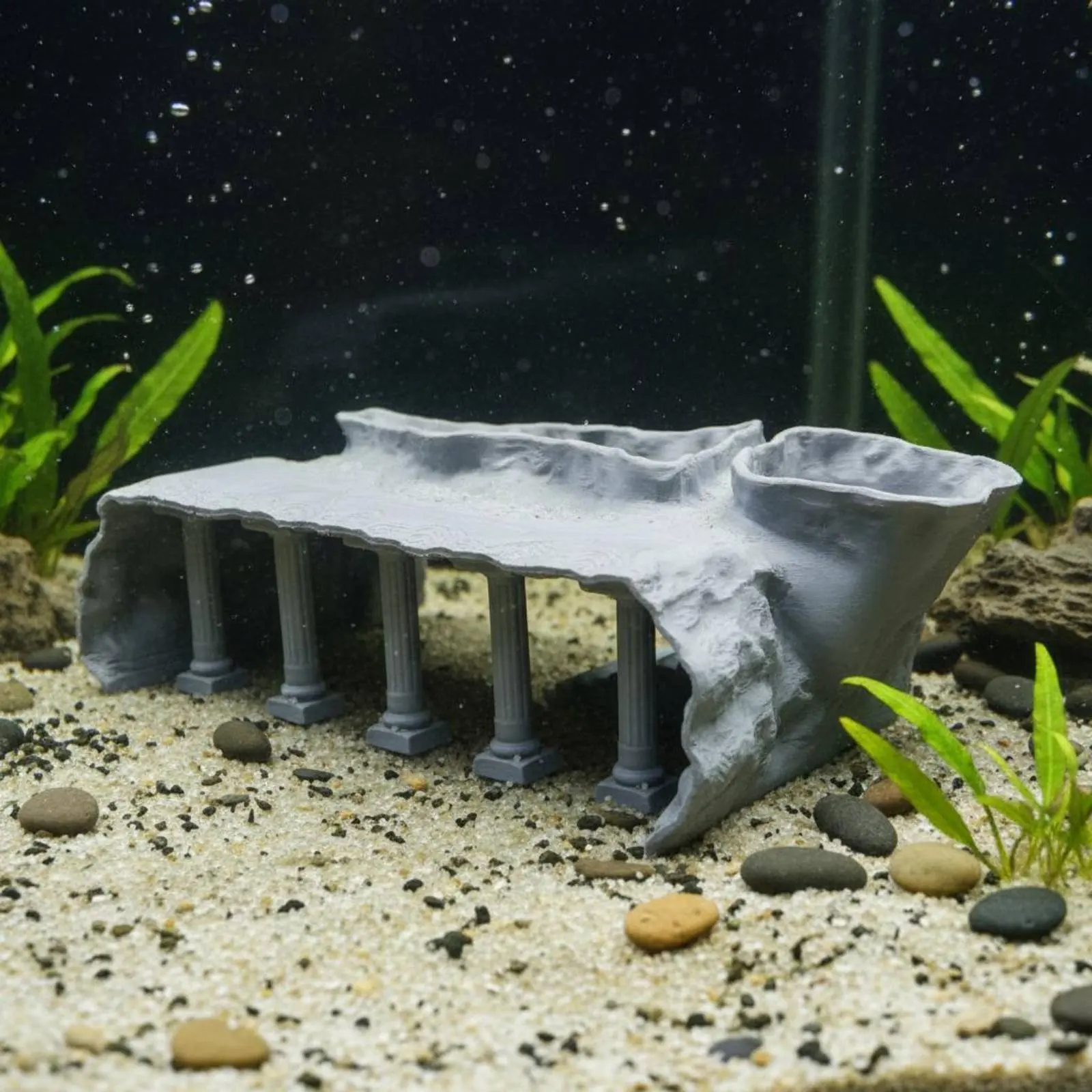 Cueva para acuario túnel romana acuático para agua dulce y salada - imagen 5
