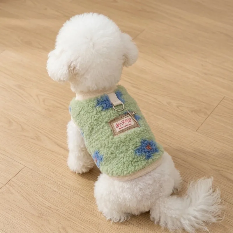 Chaleco polar con anilla D para perros pequeños y gatos - imagen 2