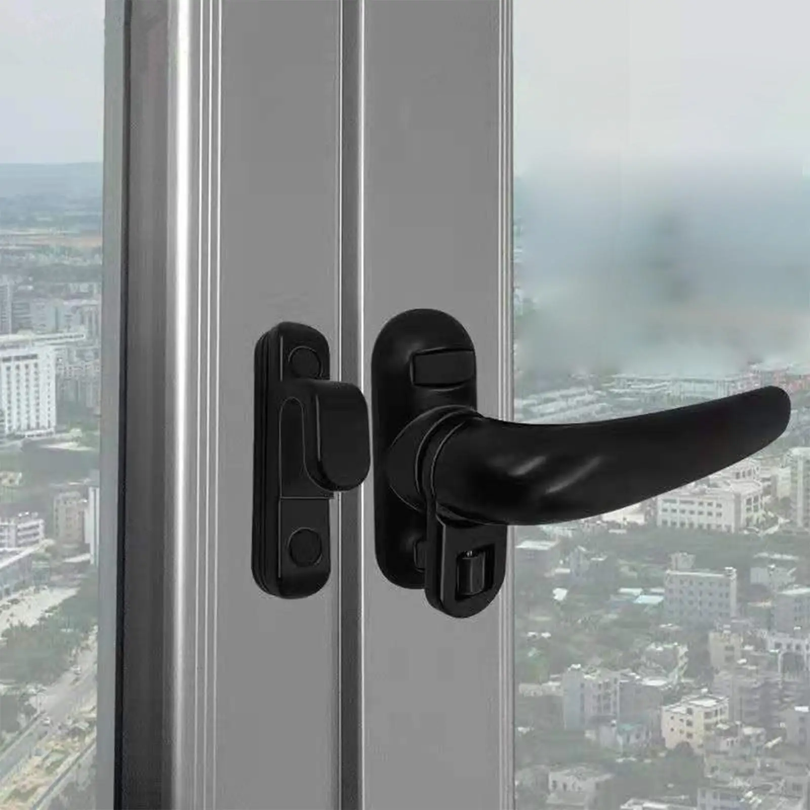 Manilla para ventana con cerradura de aleación de aluminio