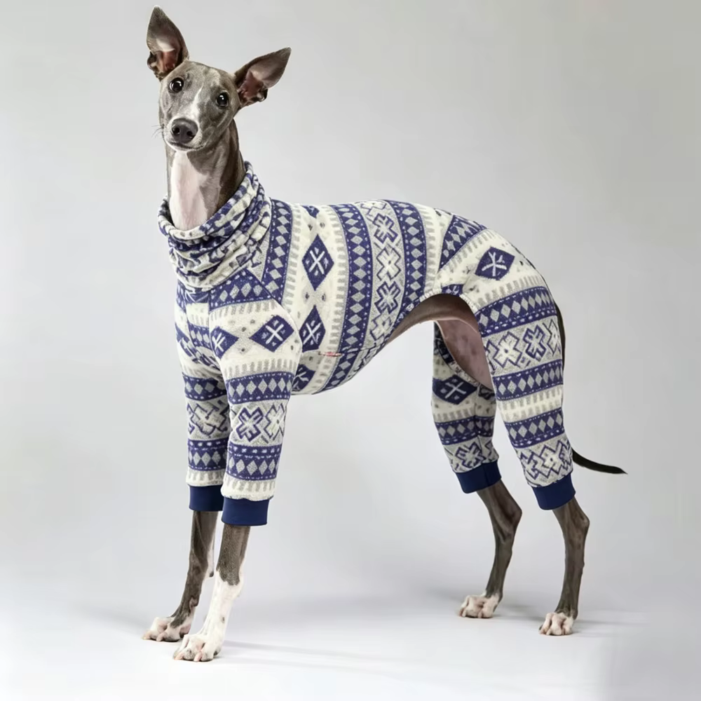 Abrigo forro polar bohemio para perros medianos: galgos y whippets - imagen 3