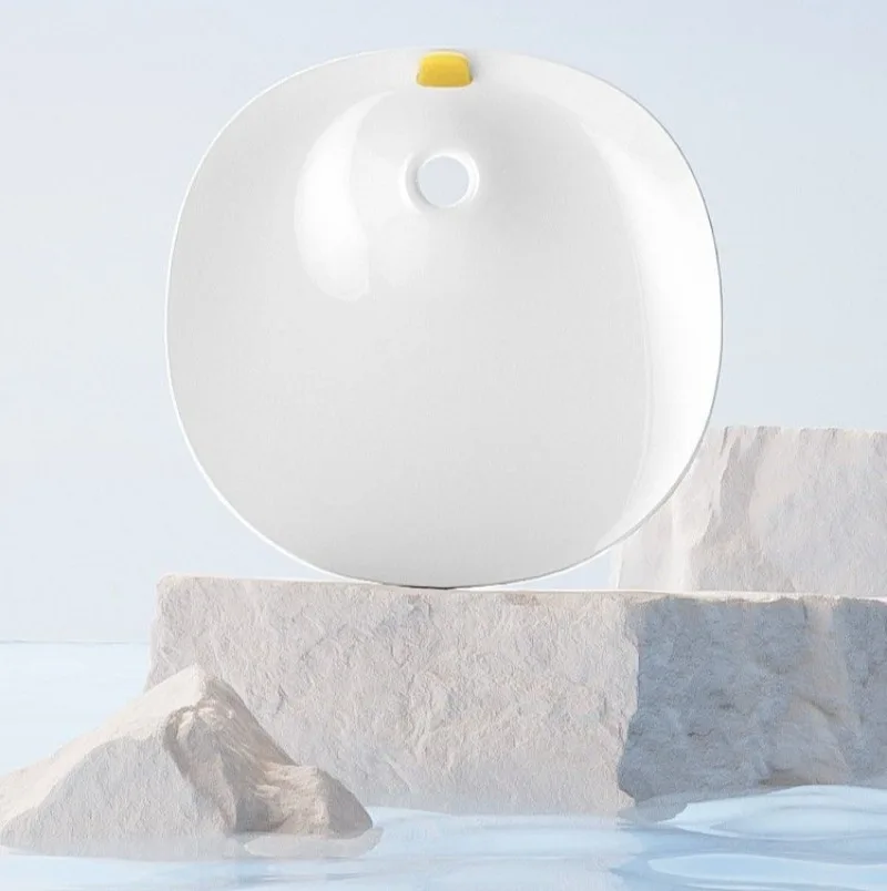 Dispensador de agua automático para mascotas de cerámica blanca