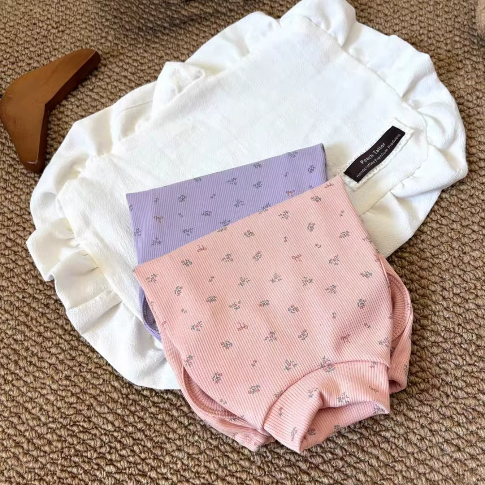 Pijama algodón acanalado floral rosa para gatos Sphynx - imagen 5