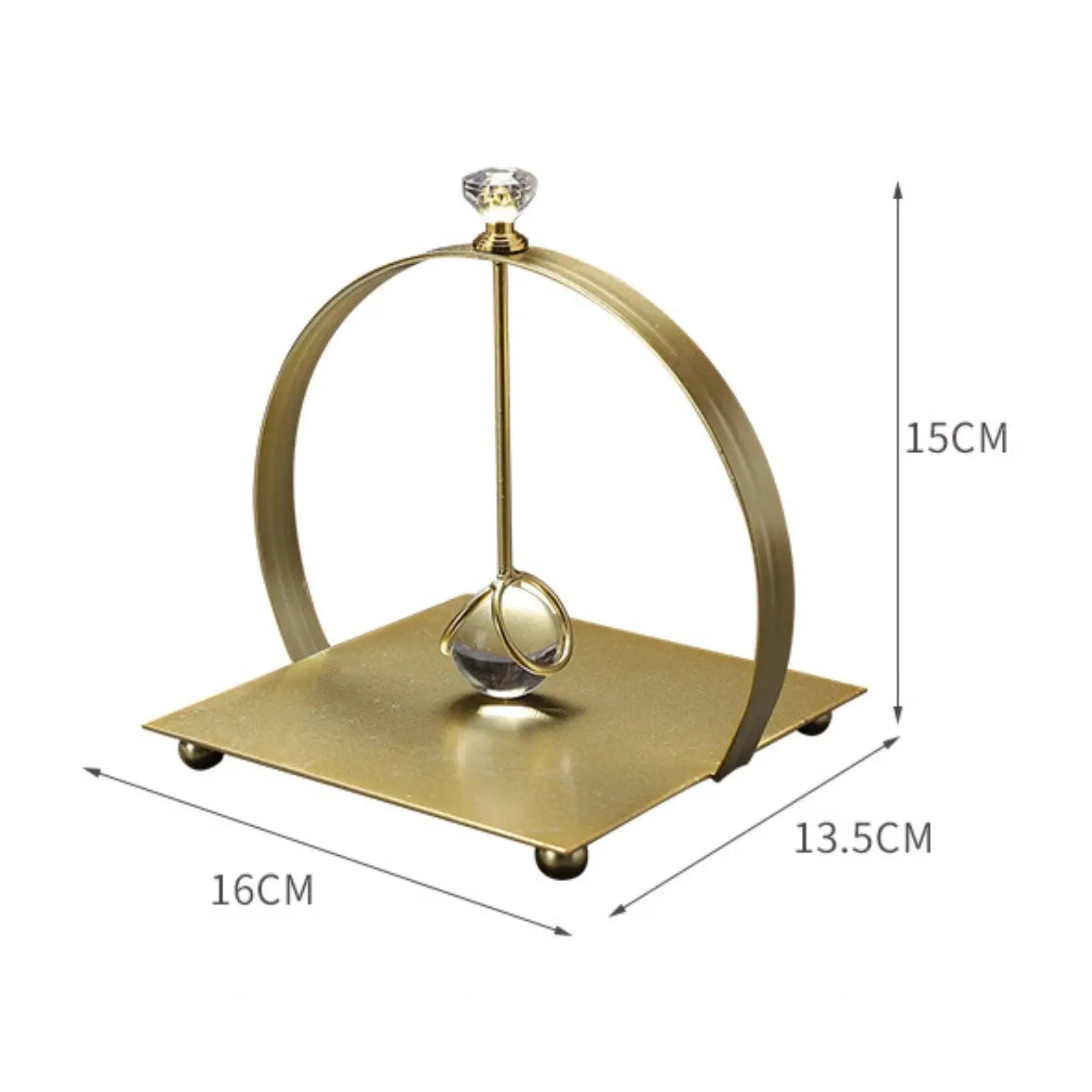 Porta Servilletas Curvo de Metal – Soporte Decorativo para Mesa - imagen 5