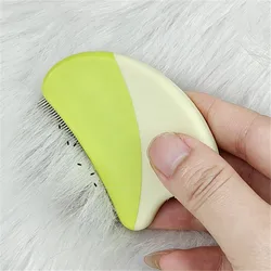 Peine antipulgas y masaje para perros y gatos, dientes densos