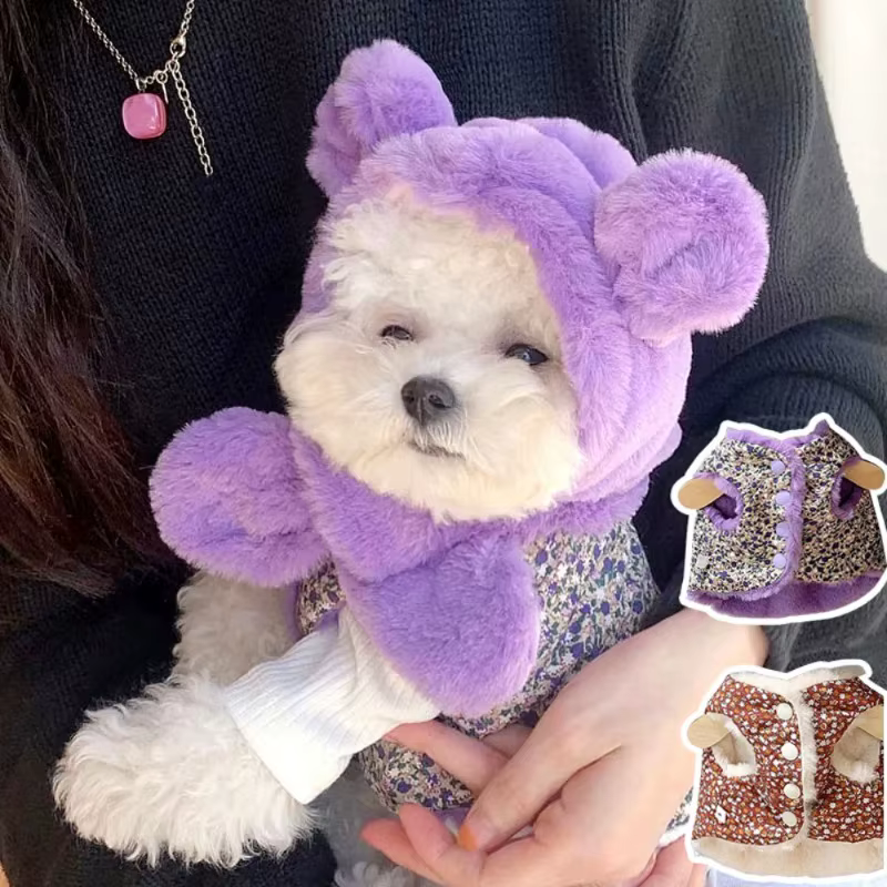 Chaleco cálido para perros pequeños y suéter para gatos - imagen 2