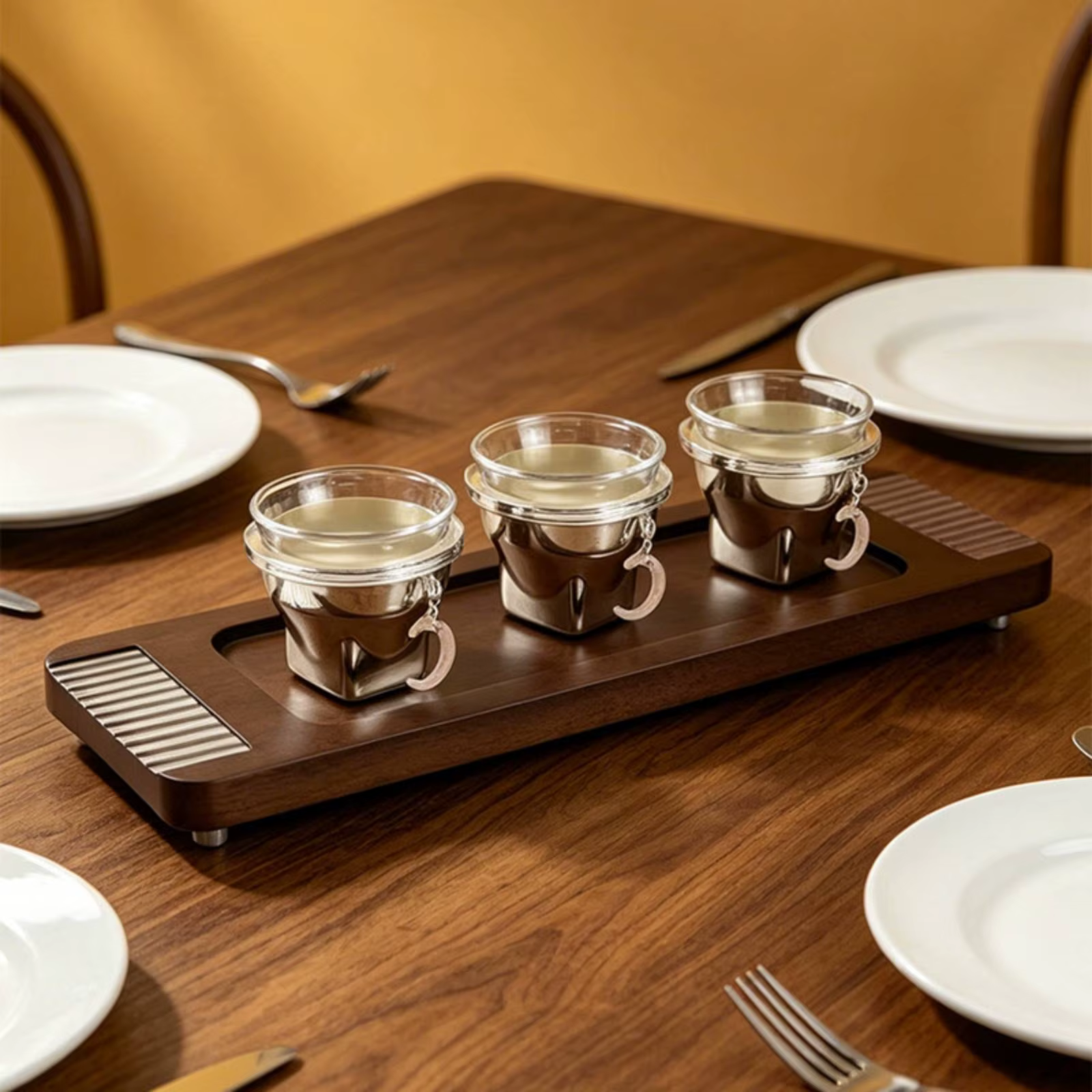Bandeja Rectangular Decorativa con Patas para Gato – Mesa Auxiliar Elegante - imagen 5