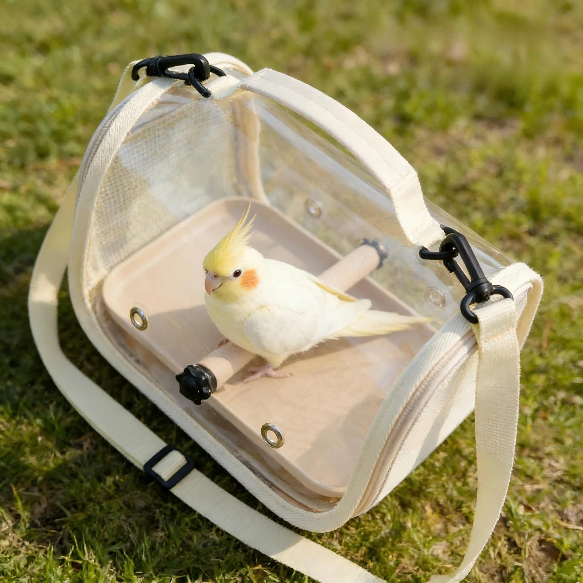 Bolsa de viaje portátil transpirable para pájaros y hámsteres - imagen 4