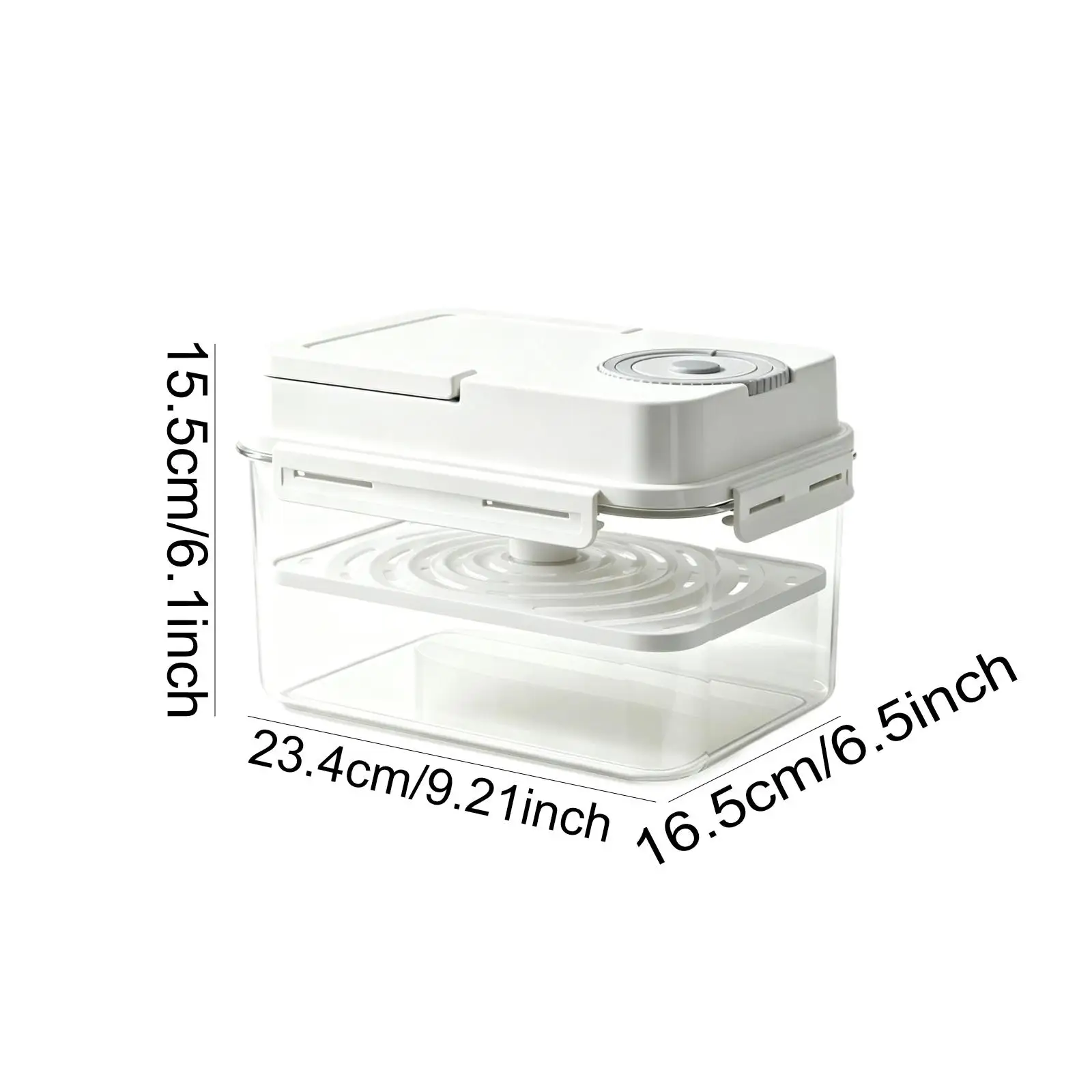 Caja de almacenamiento hermética para kimchi y encurtidos – Organizador 2 en 1 - imagen 4