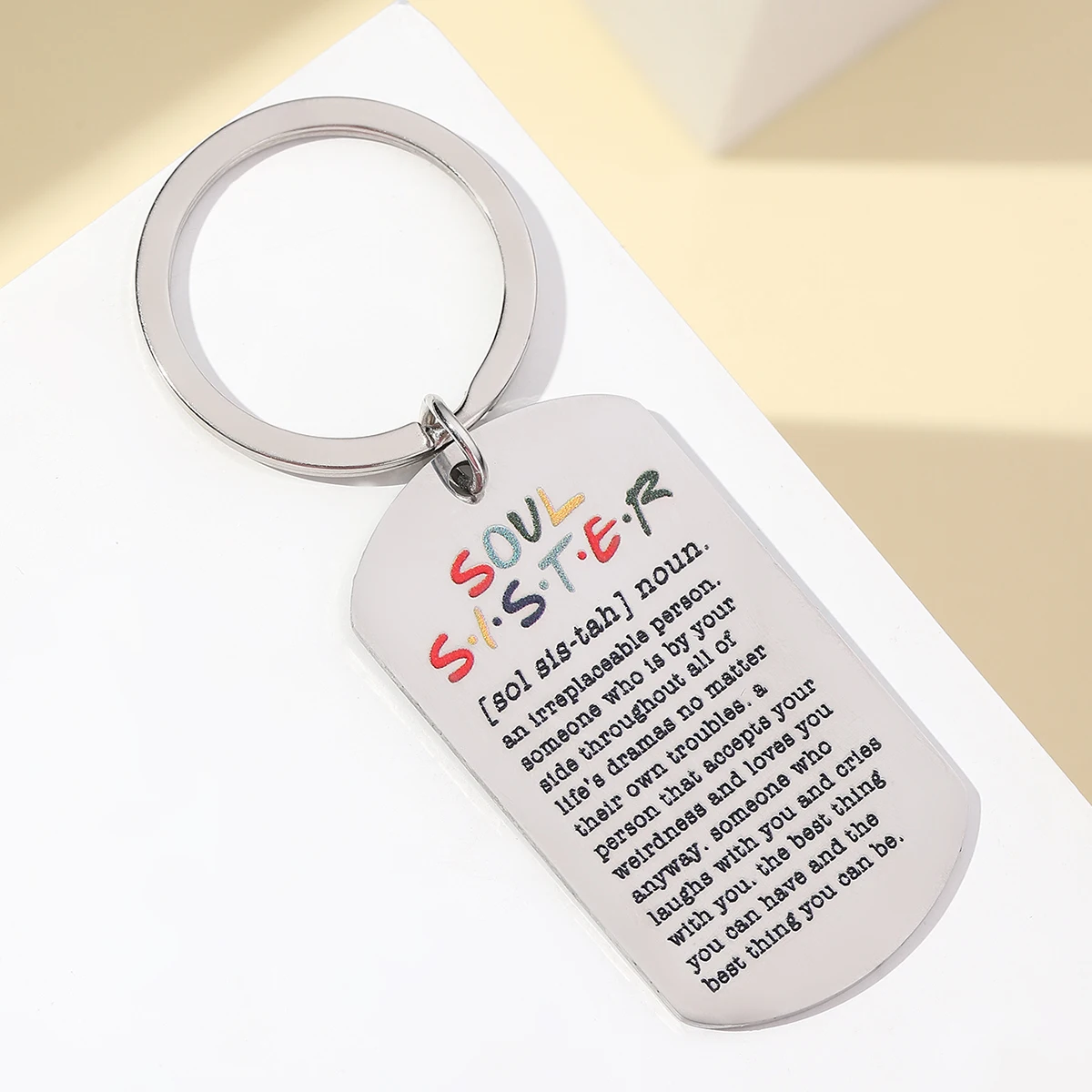 Llavero acero inoxidable multicolor para gatos y perros, regalo diario - imagen 4