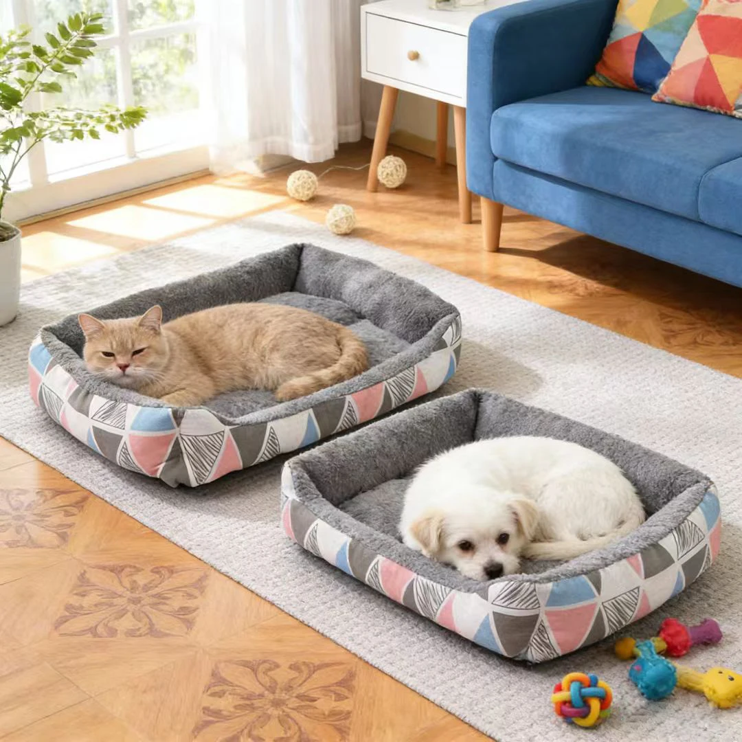 Cama de felpa cálida para mascotas varios tamaños