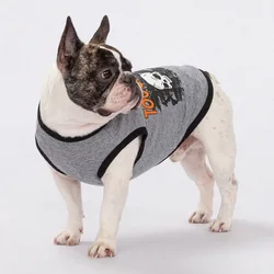 Camiseta esqueleto sin mangas para gatos y perros pequeños