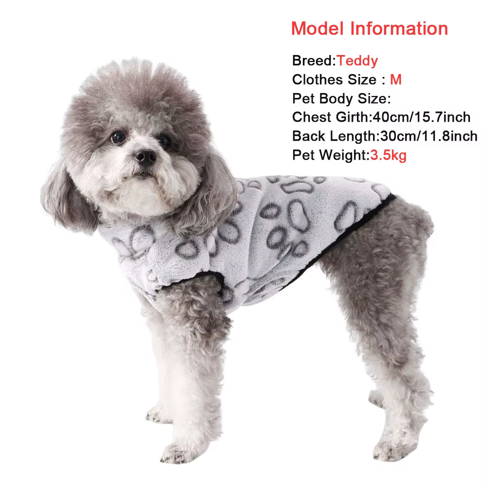 Chaqueta abrigo invierno para perros pequeños y gatos – forro polar - imagen 3