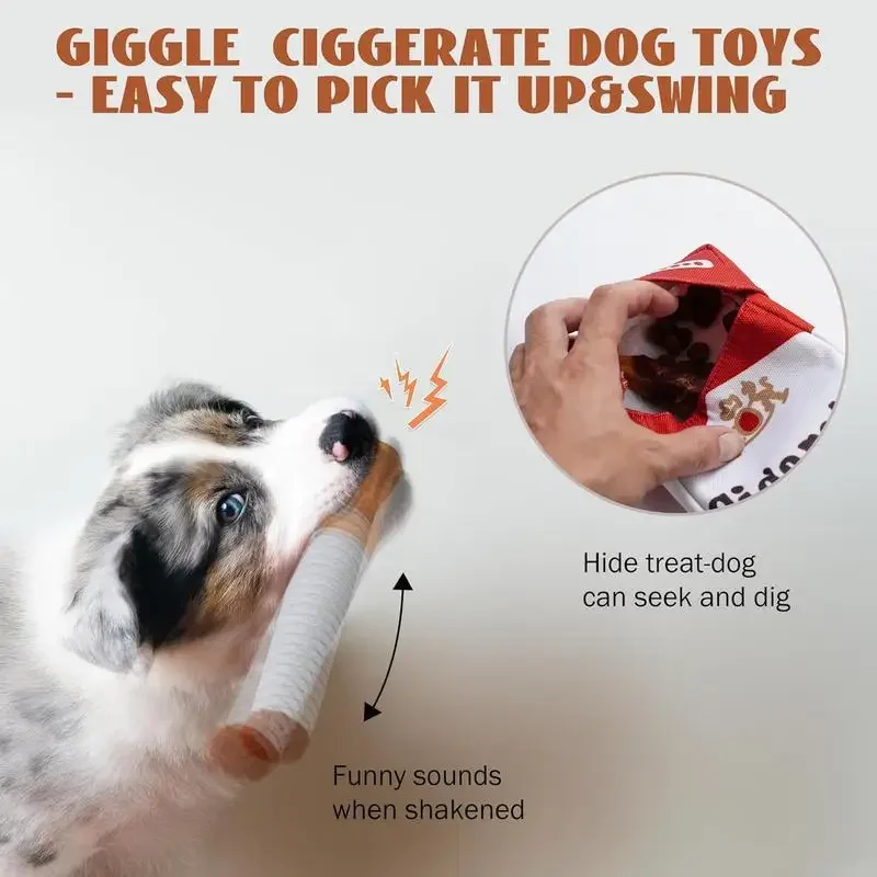 Juguete de peluche interactivo con sonidos para perros, masticar - imagen 4