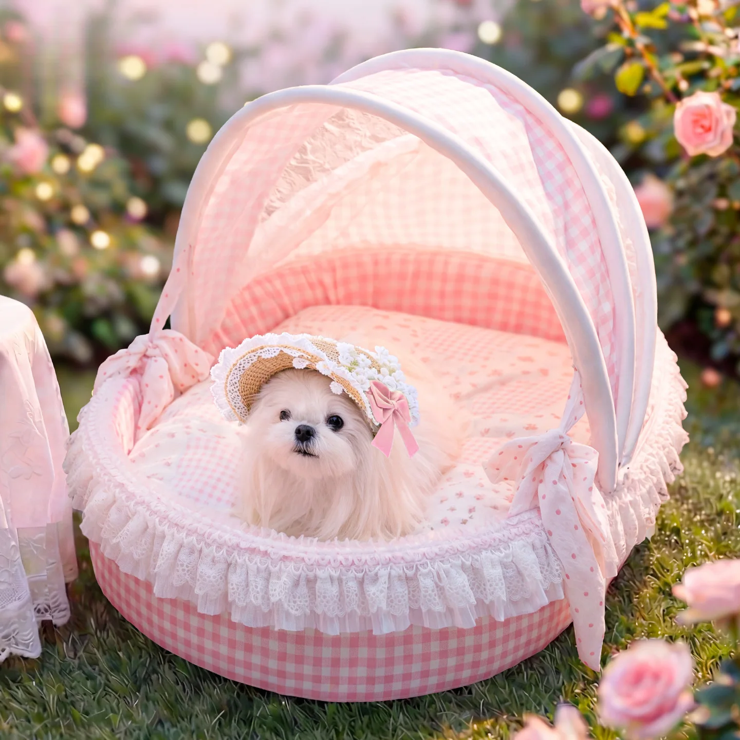 Cama príncipe con valla desmontable para perros - imagen 2
