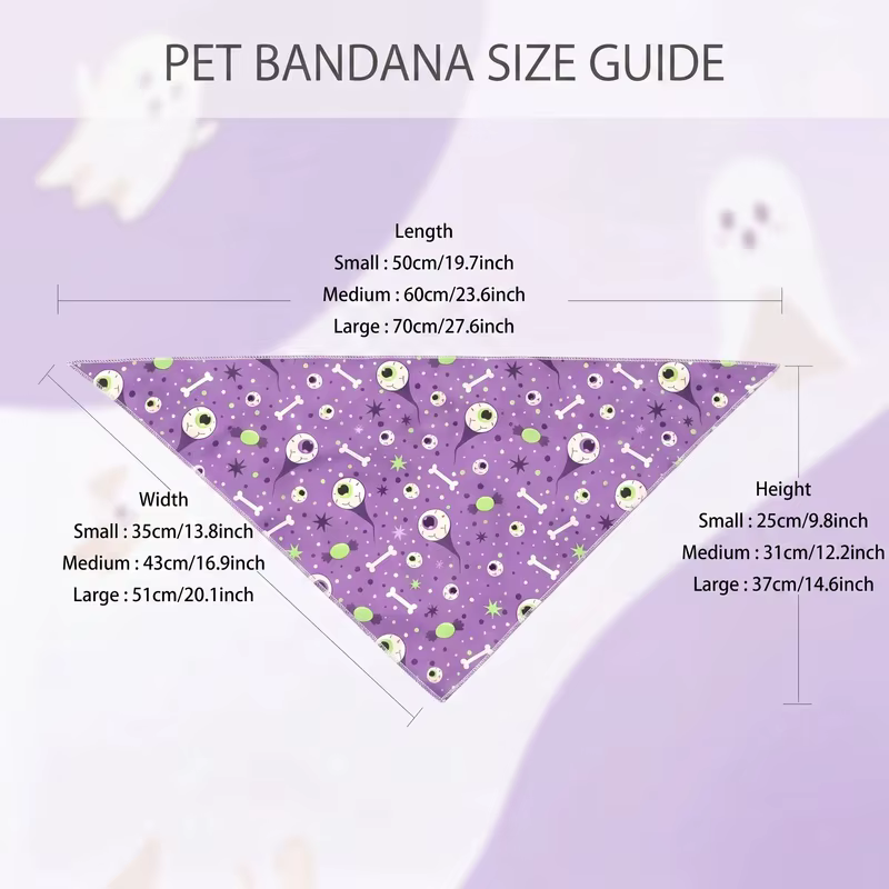 Pañuelos de Halloween para Perros y Gatos – Pack 2 Estampados - imagen 5