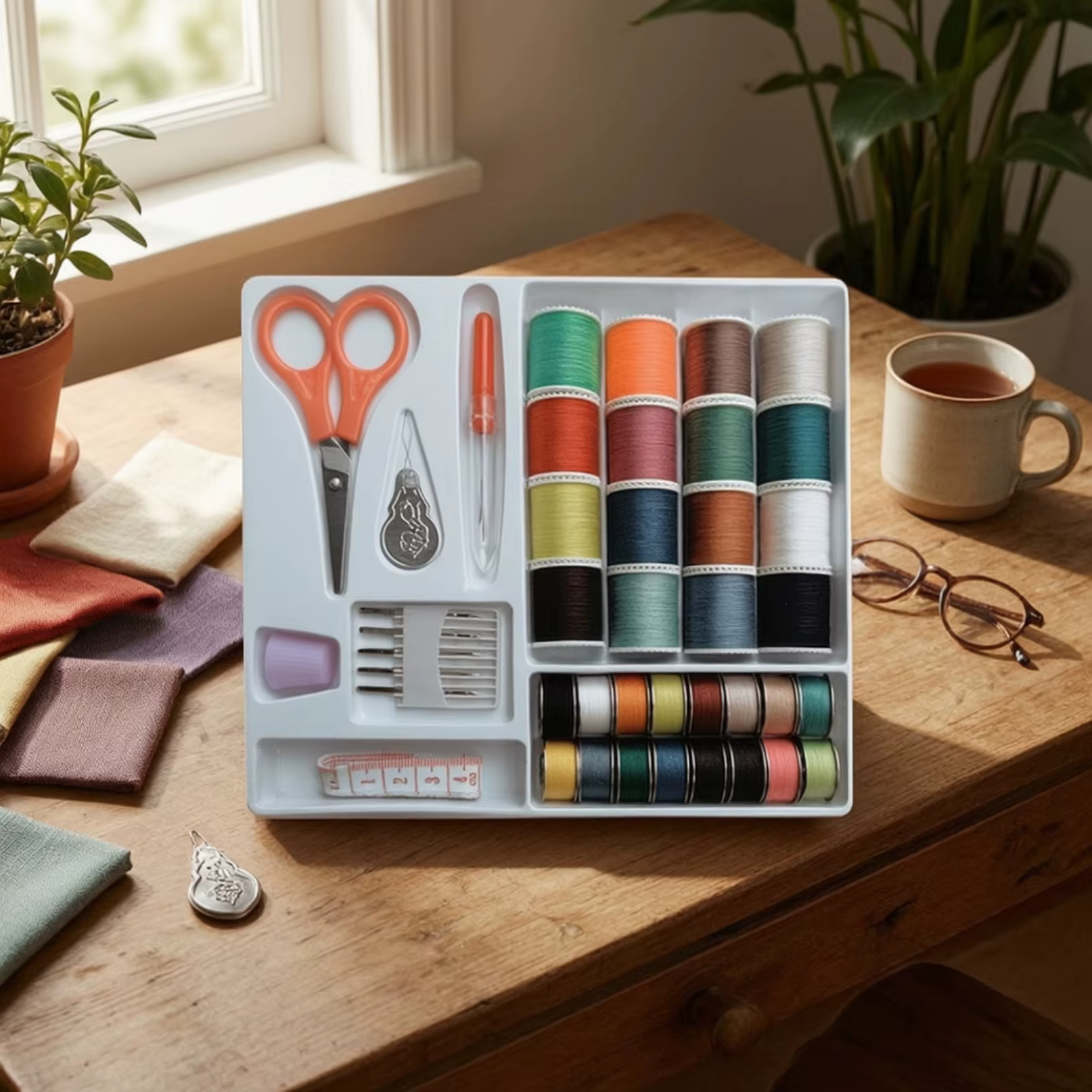 Kit costura principiantes bandeja organizadora – Hogar y dormitorio - imagen 2