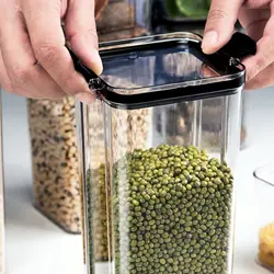 Recipiente hermético para pienso de gato y perro, apto para nevera