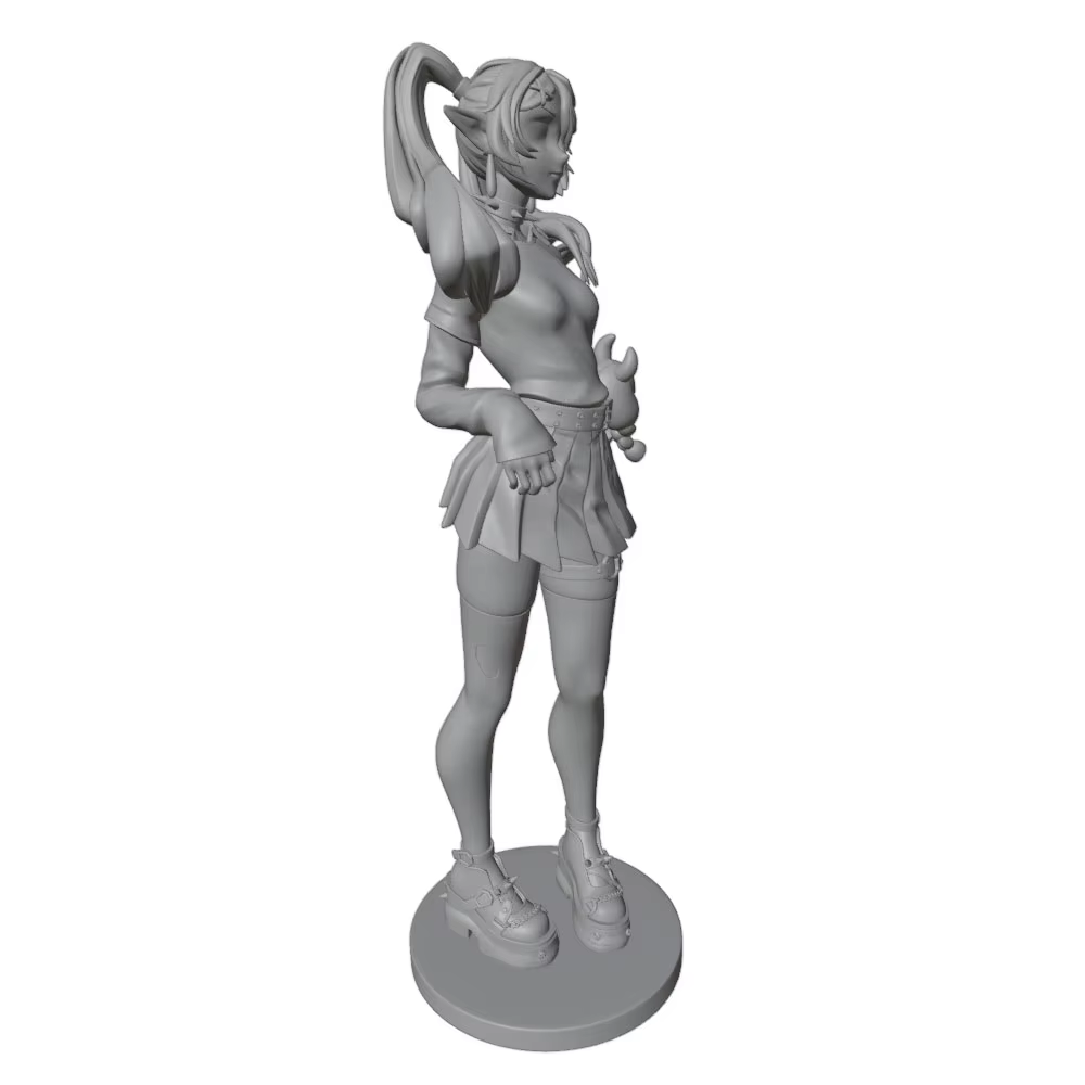 Miniatura figura decorativa de resina gris para gatos y perros