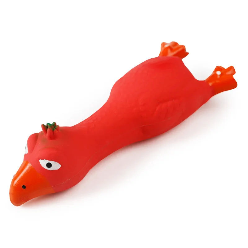 Juguete de Látex Natural en Forma de Pollo para Perros y Gatos - imagen 2