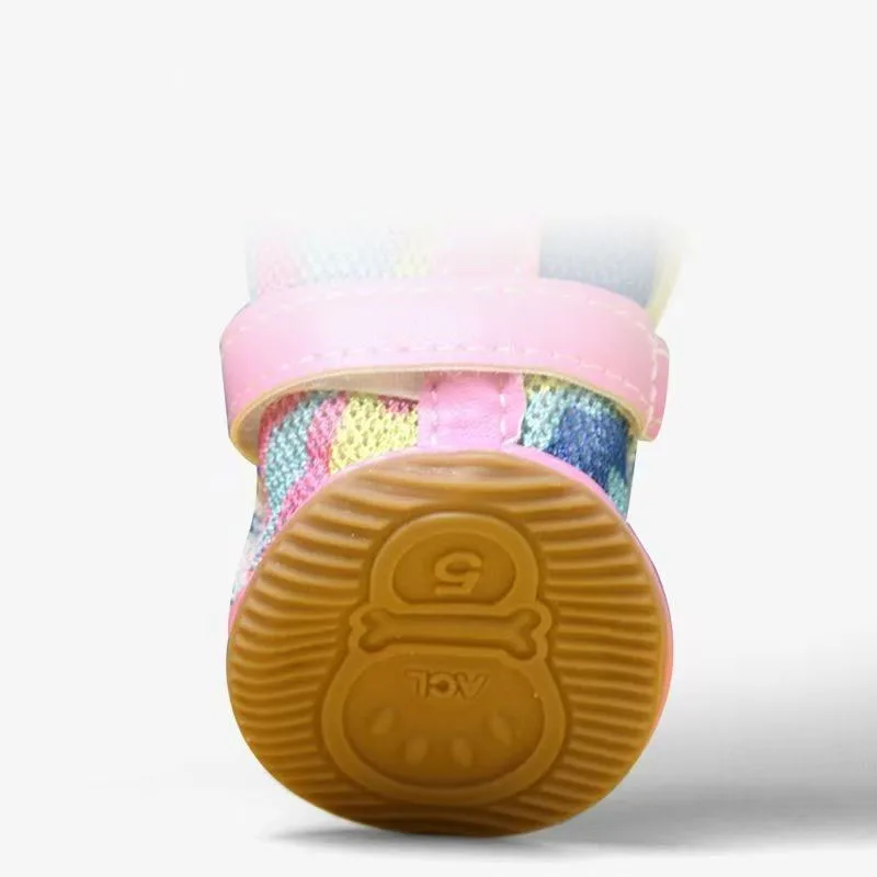 Zapatos de verano antideslizantes de malla para perros y gatos - imagen 4