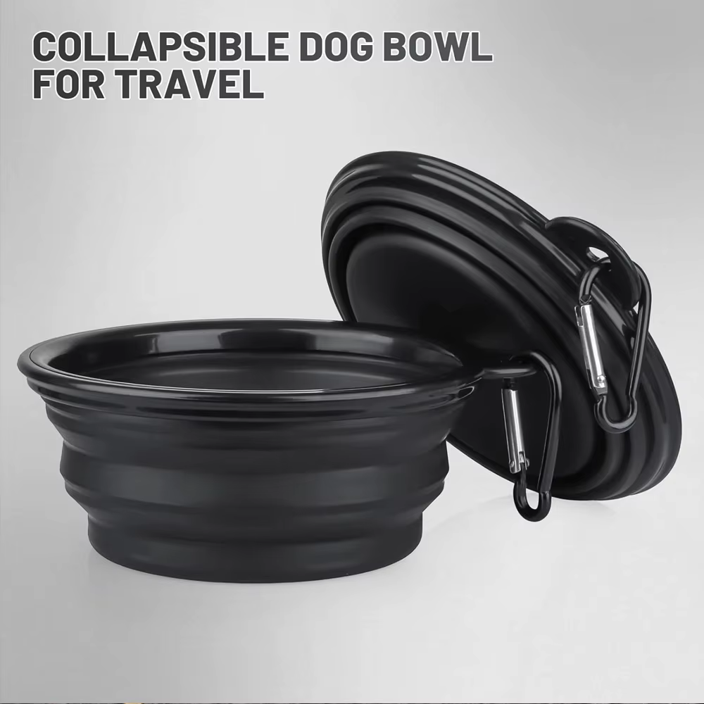 Botella plegable para perros y gatos con arnés – Bebedero y Comedero - imagen 2