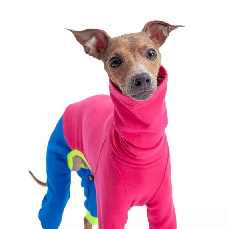 Mono invierno felpa para galgo y whippet – abrigo cuello perro grande - imagen 3