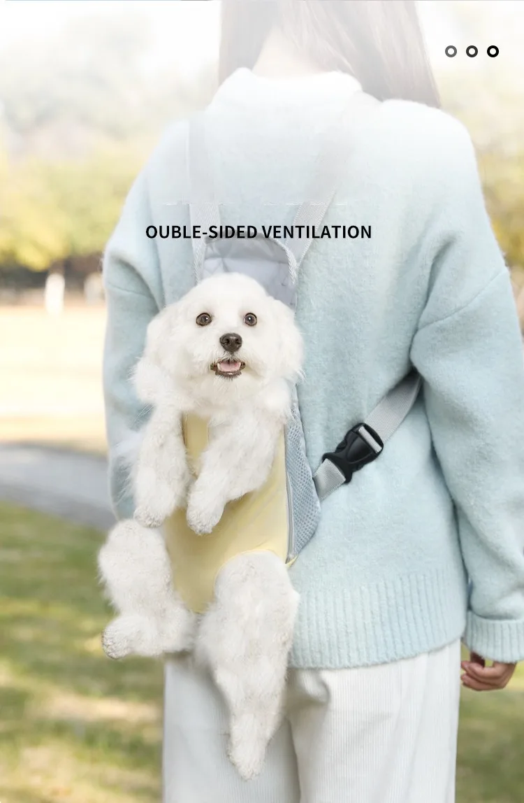 Mochila de lona para mascotas correa