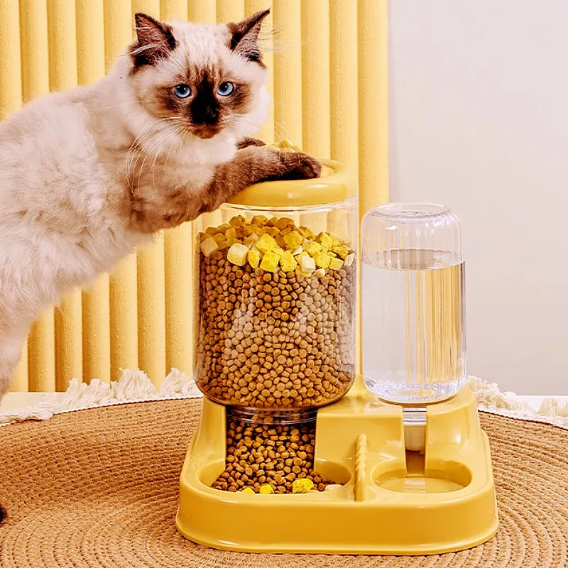 Comedero automático 2 en 1 para gatos y perros con doble cuenco - imagen 4