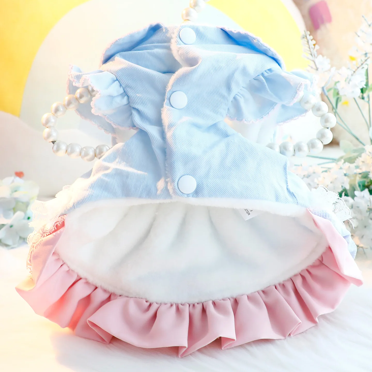 Abrigo-vestido cálido para perros pequeños como el Chihuahua - imagen 4