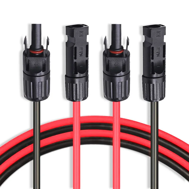 Detalle del diámetro del cable y conectores