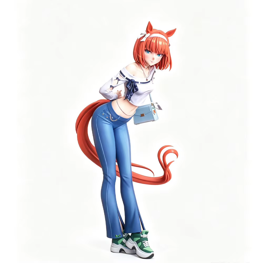 Kit modelo resina 3D chica 75mm sin pintar escala 1/24