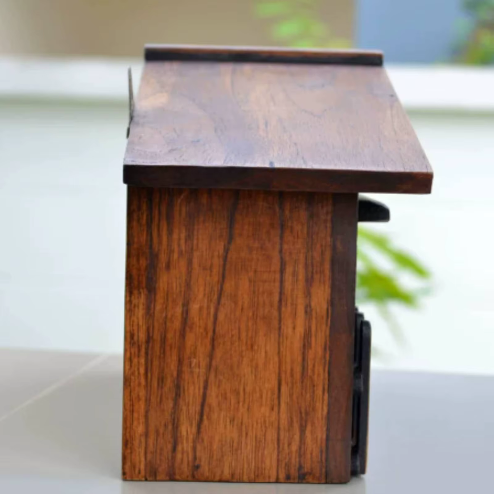 Buzón de madera rústico hecho a mano para hogar o porche - imagen 5