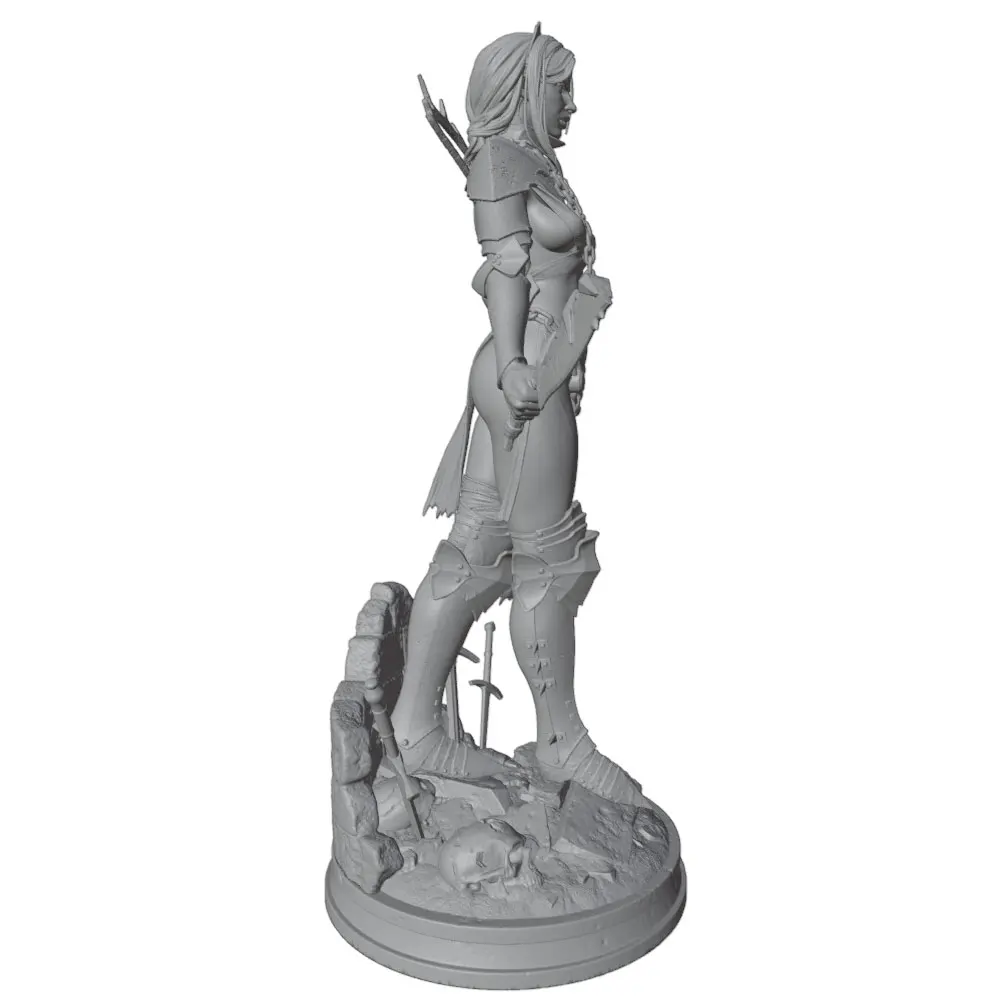 Figura 3D de personaje anime gris, para decoración de gatos y perros - imagen 3