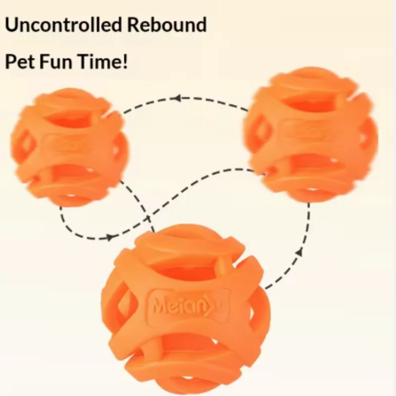 Pelota juguete elástica para perros, morder y limpiar dientes - imagen 2