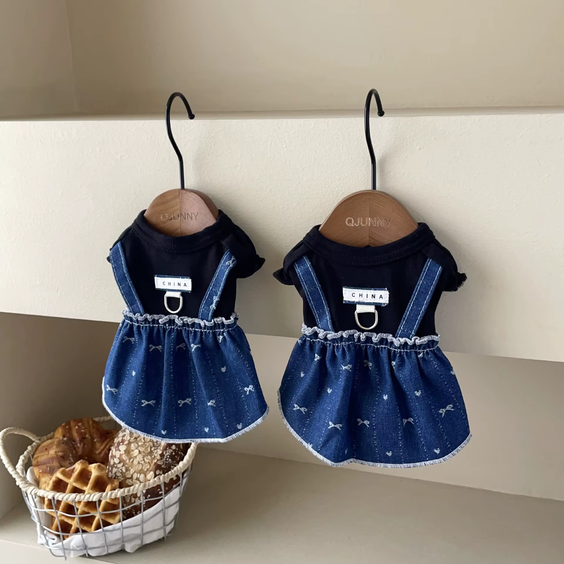 Ropa invierno perros pequeños: camisa vaquera y vestido tirantes - imagen 4