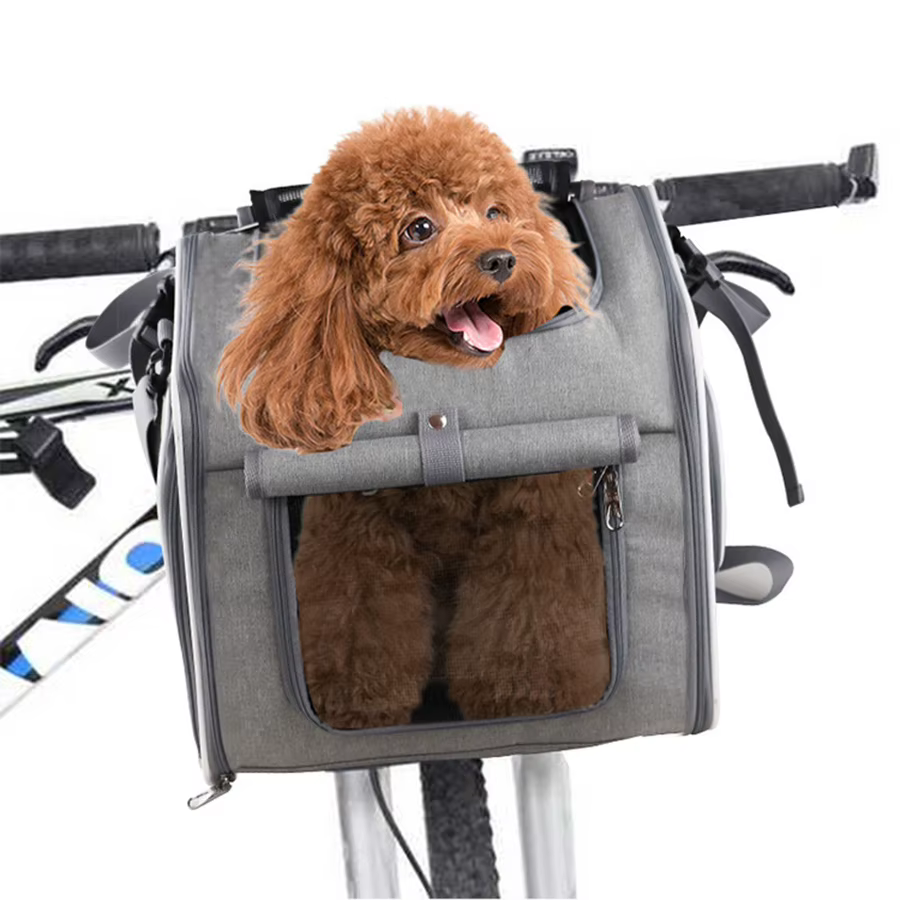 Cesta bici expandible para perro y gato – Transportín plegable - imagen 2
