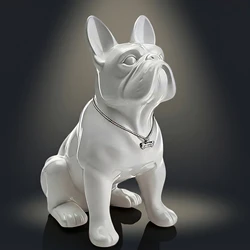 Estatua Decorativa de Bulldog Francés – Figura para Hogar de Perros