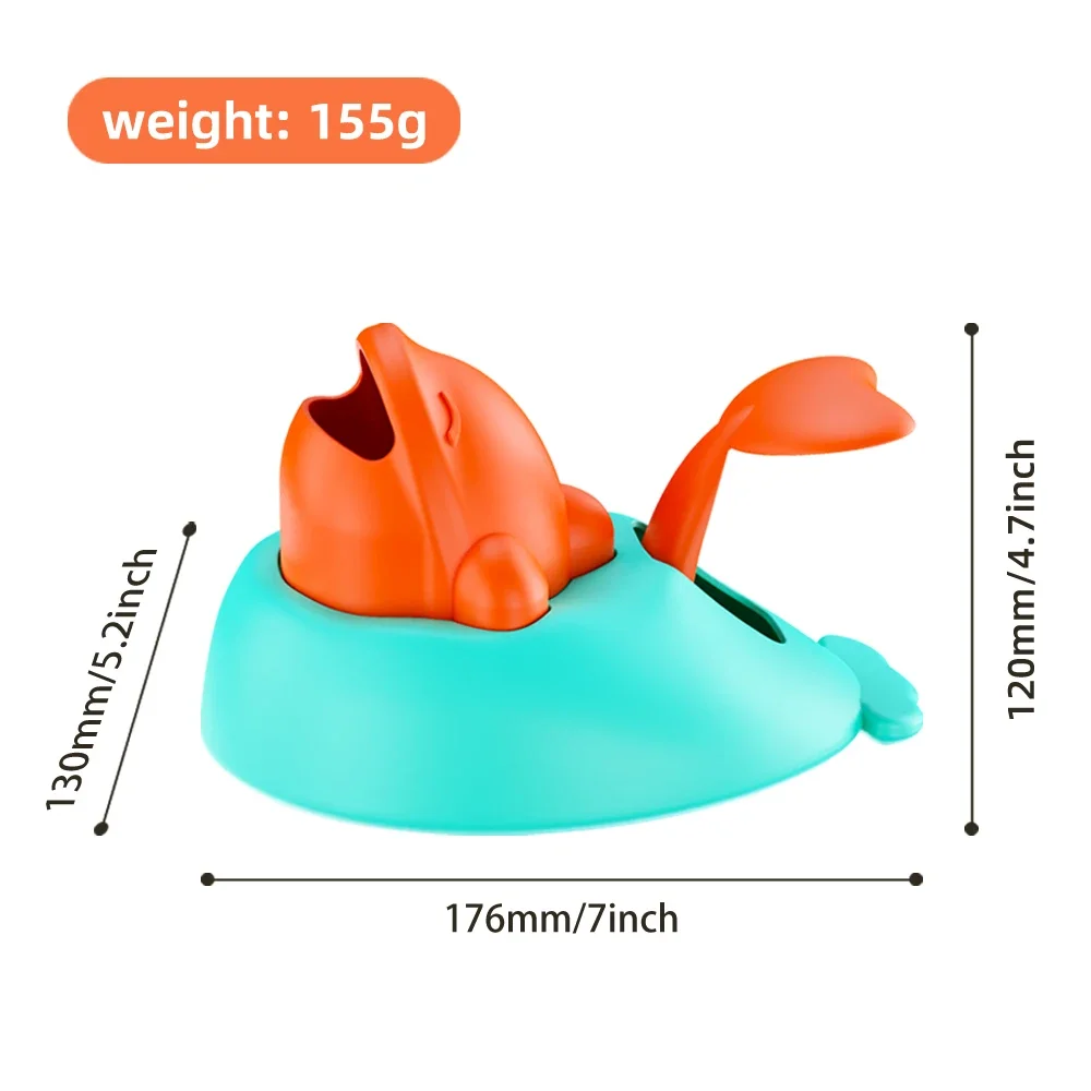 Juguete dispensador de golosinas diseño ballena azul