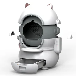 Arenero automático eléctrico para gatos grandes con control de olores