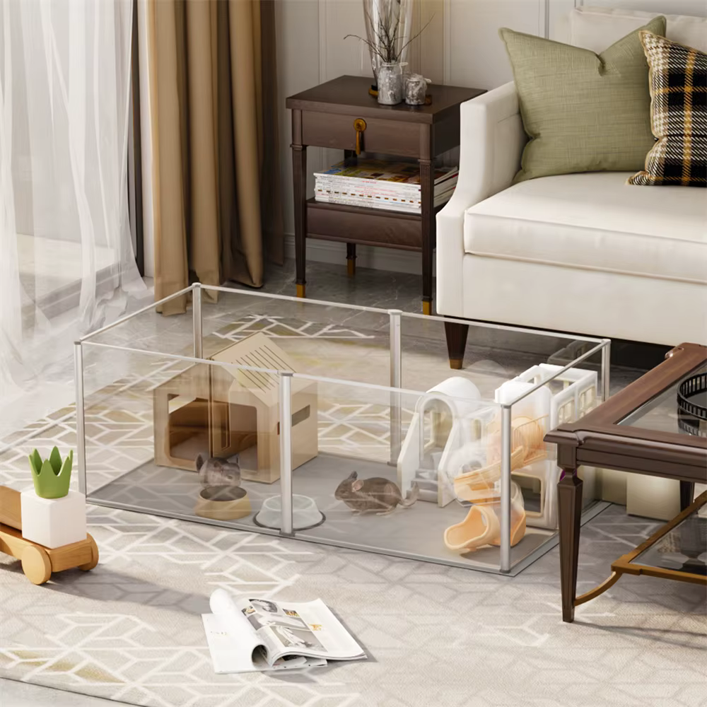 Corral interior acrílico con paneles impermeables para perros - imagen 3